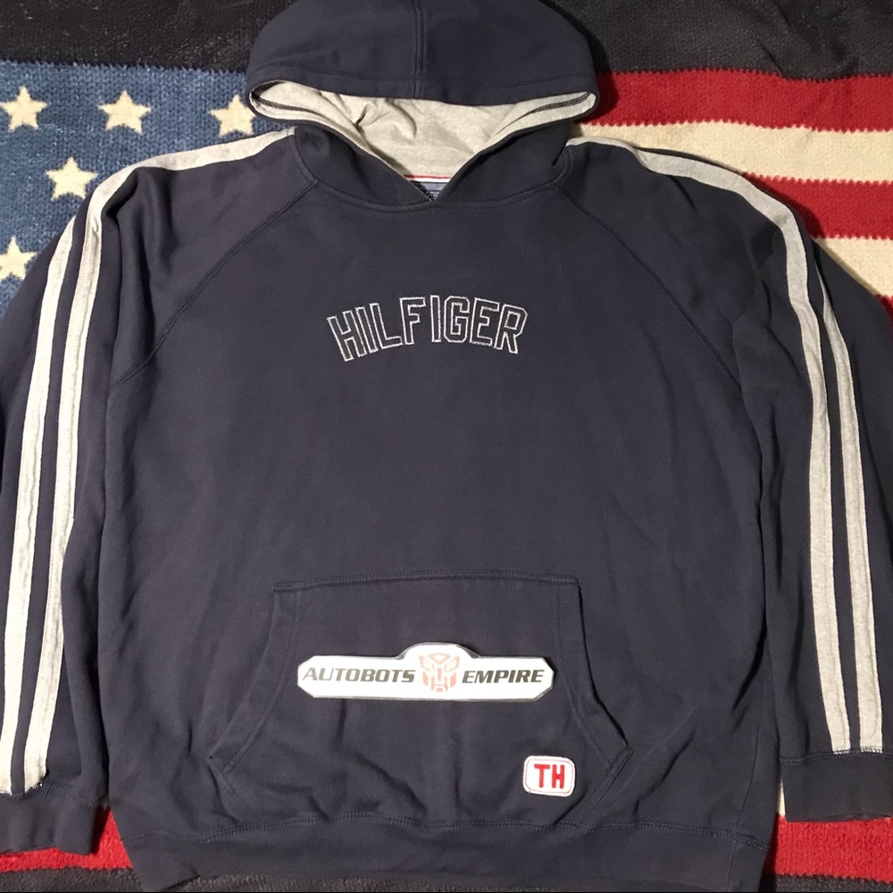 Vintage Tommy Hilfiger Varsity Sweatshirt Hoodie XL Rlpc gym 1 P wing stadium x